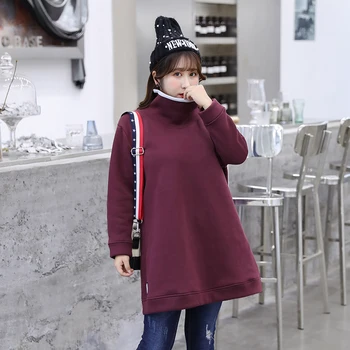 

New Sweatshirts Women New 2019 Plus Size Round Collar Hoodies Ladies loose Pullover Spring Winter Long Sleeve Female