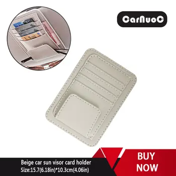 

Car Vehicle Sun Visor Sunglasses Eyeglasses Glasses Holder Clip Credit Card Package ID Storage Bag For Audi A4 2003-2016