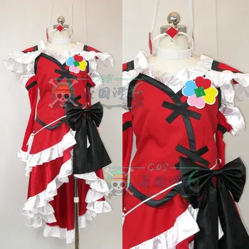 

Anime Pretty Cure Higashi Setsuna Cosplay Costumes Cure Passion Fashion Sexy Red Dress Adult Role Playing Clothing Custom Make