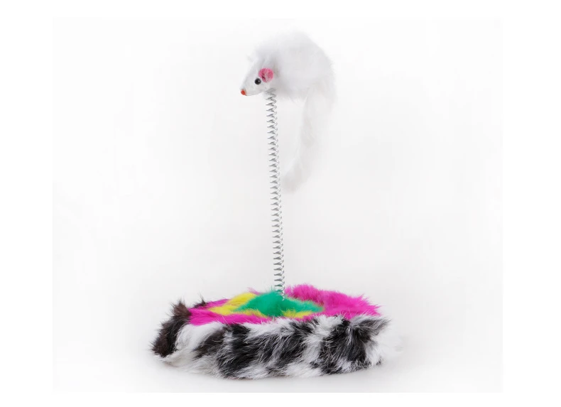 Plush Pet Claw Toy Tumbler Mouse Cats Scratching Mouse Funny Cat Scratch Amusing Interactive Springs Toys for Cats Small Animals (5)