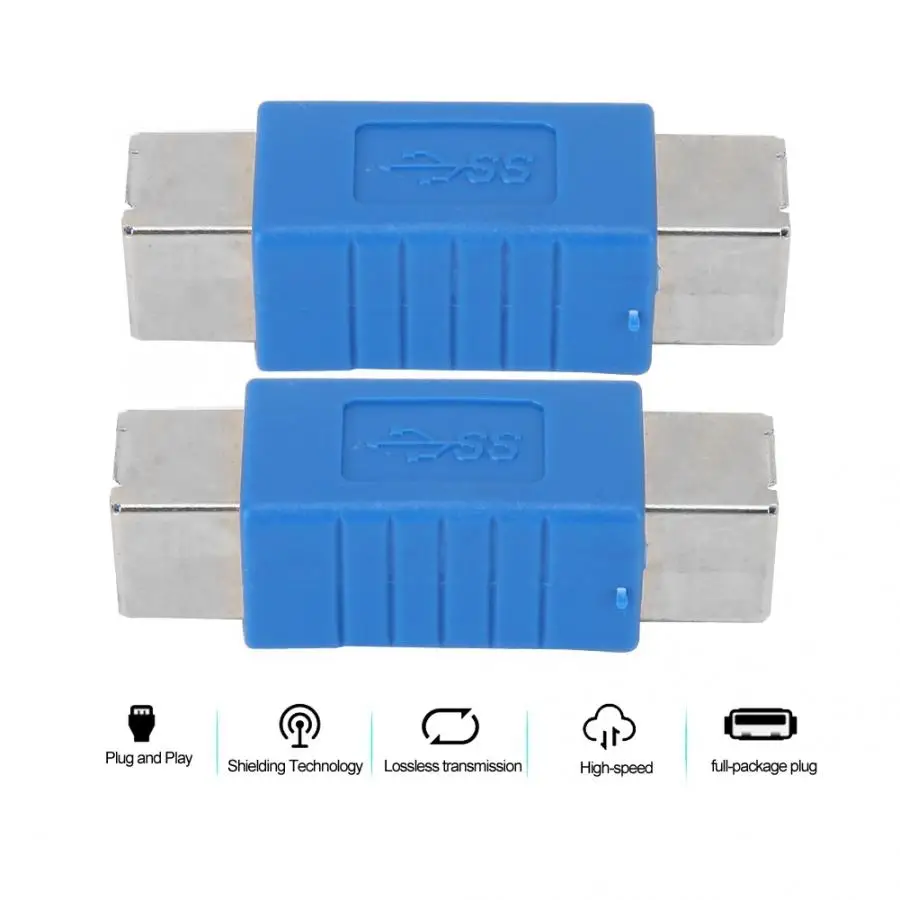 USB3.0 Тип B Женский 3,0 Тип B Женский синий адаптер конвертер переходник с удлинителем