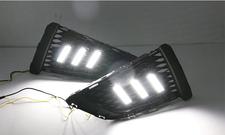 EOsuns led drl дневные ходовые огни для MG 3- с динамическим движущимся желтым поворотным сигналом и синим ночным светом