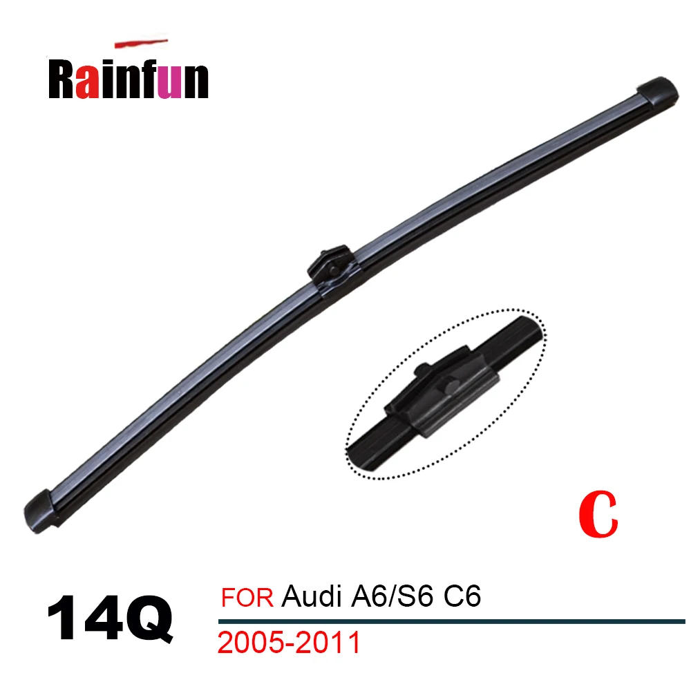 RAINFUN заднего и переднего стеклоочистителя для Audi A6/S6 C6 C7 с 2005 года 14 &quotзаднего