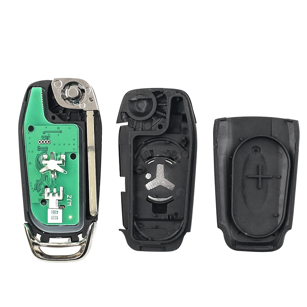 KEYYOU FOR FORD RANGER F150 2015-2018 ID49 CHIP 2 BUTTONS REMOTE CAR KEY FSK EB3T-15K601-BA 433MHZ PCF7945P