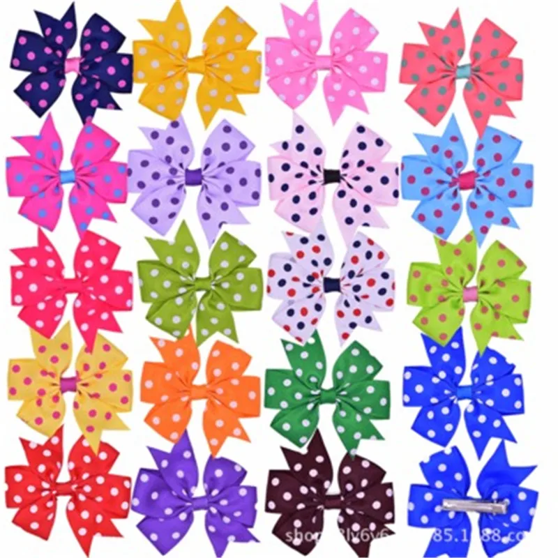 50 шт. большие банты для собак брошь в горошек дизайн большая собака банты для волос для праздников аксессуары для волос для собак товары для ухода за животными