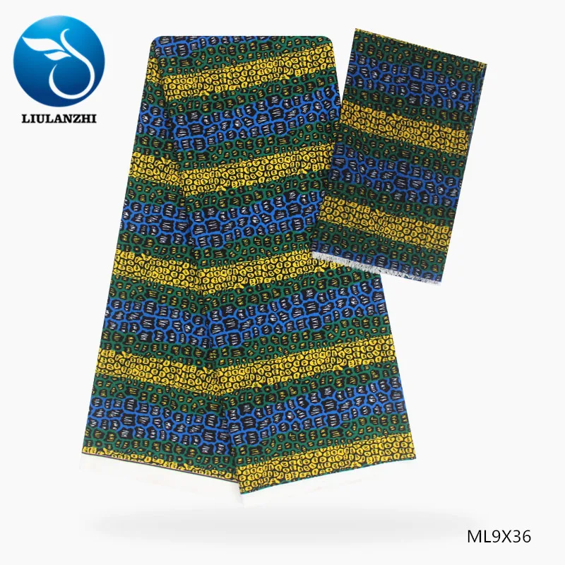 

LIULANZHI Chiffon fabrics african 2019 New two-tone prints uadel fabrics with chiffon fabric for women ML9X18-ML9X82