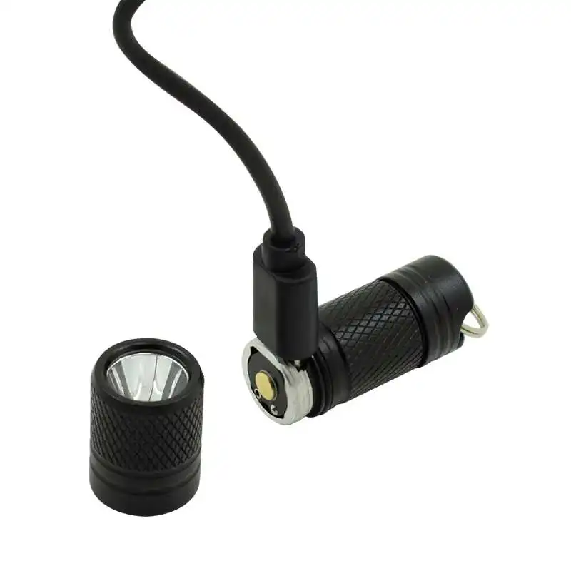 Мощный светодиодный светильник-брелок, перезаряжаемый через USB, маленький фонарь XPG, Мини карманный встроенный аккумулятор, светильник-вспышка, фонарь