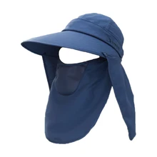 Корейская версия унисекс козырек крышка лицо шляпа от солнца УФ Защита кепки тренд большая шляпа