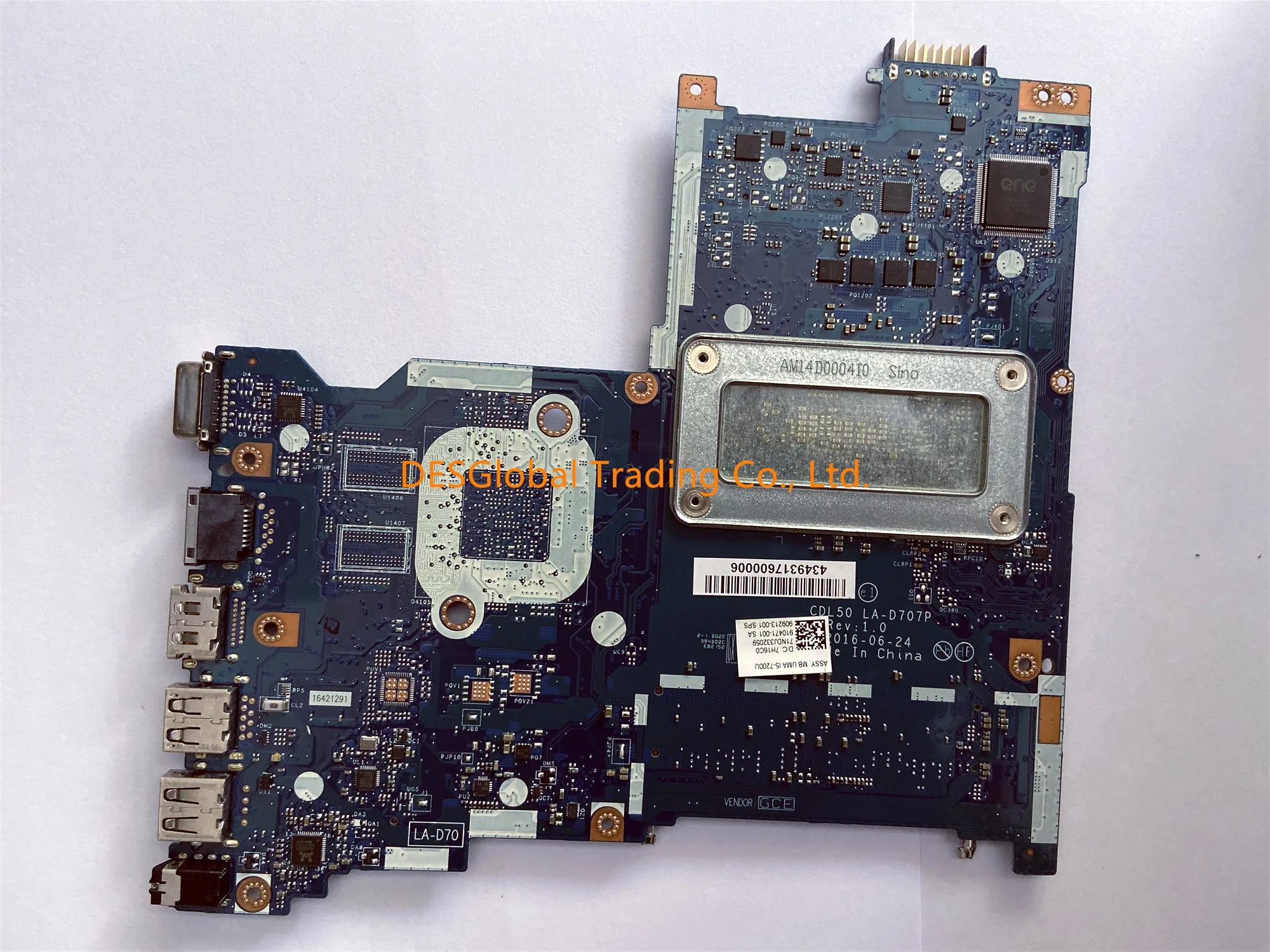 Best  For HP 15-AY 15T-AY Laptop Motherboard i5-7200U 910471-001 909213-001/501 Mainboard CDL50 LA-D707P 