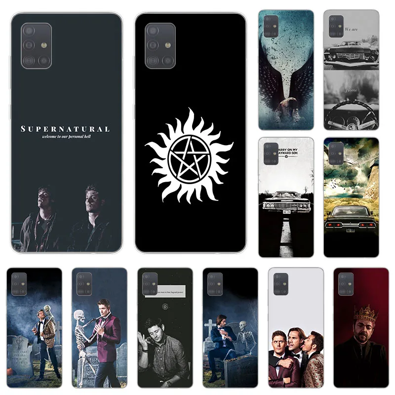 Supernatural Skull Dancing Soft Phone Case For Samsung A71 A41 A31 A10 A42 A21S A72 A52 A51 A11 A50 A70 A20e A32 A40 A12 Cover