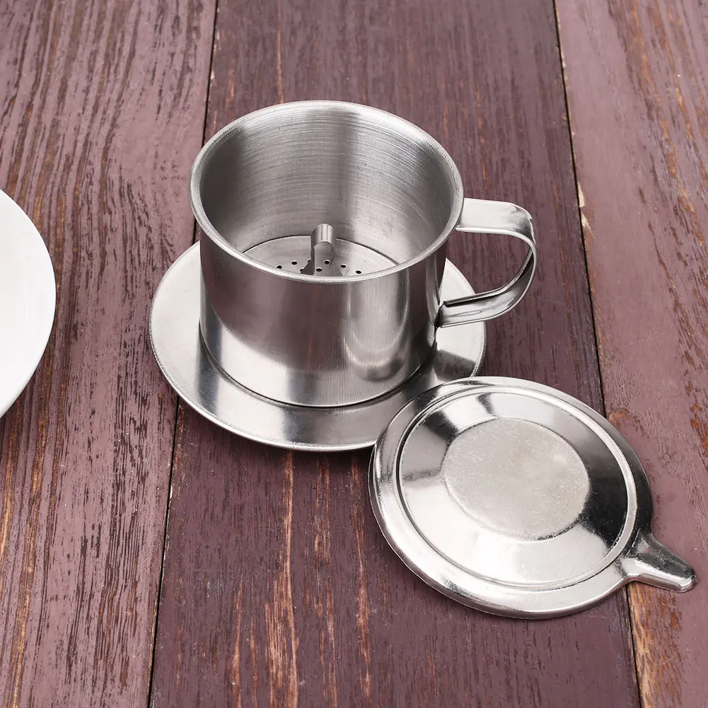 Чашка-фильтр для кофе из нержавеющей стали вращающийся инструмент набор «сделай сам» вьетнамский кофе фильтр Вьетнам портативный капельная кружка с фильтром прочный