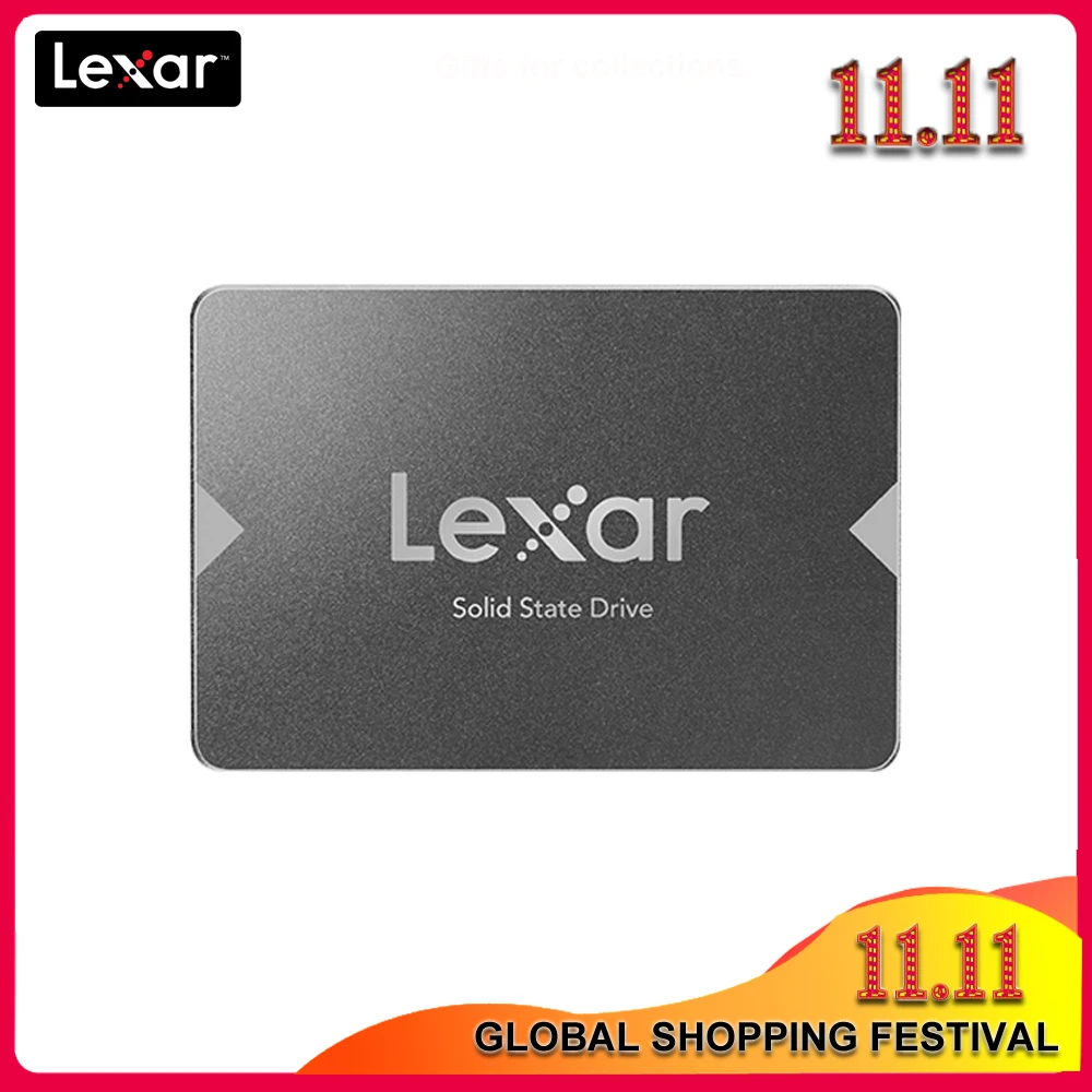 

Original Lexar NS 100 SSD Internal Solid State Disk Hard Drive SATA 3 520MB/s 120GB 240GB Revision for Laptop Desktop Computer