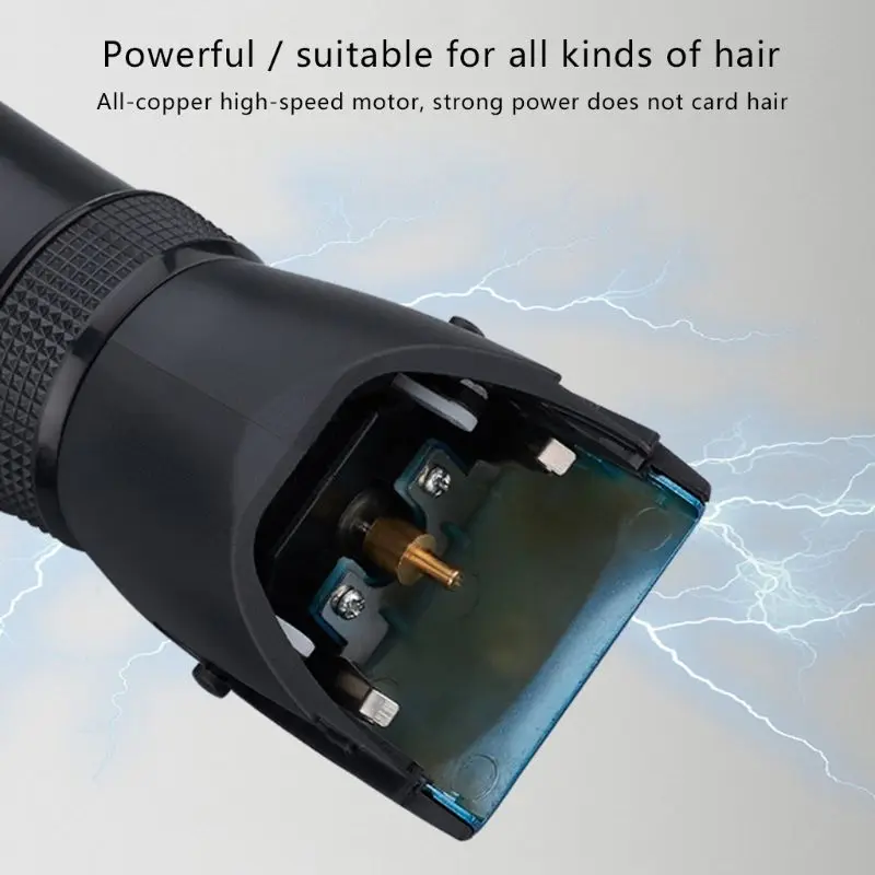 USB зарядка электрическая машинка для стрижки волос перезаряжаемый триммер для волос Водонепроницаемая бритва Беспроводная Бритва низкий уровень шума для взрослых детей