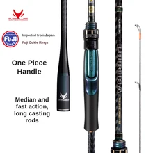 

PURELURE Spinning Rod For Bass High Carbon Long Throwing Fishing Rod In FUJI Accessories, Plus Spinning Reel