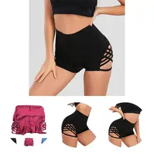 

Running Shorts Useful Lace Hem Elastic Well-fitted Elastic Waist Sexy Shorts for Training Sport Shorts Women Pants
