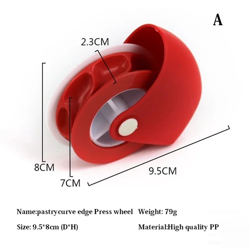 Кухня пицца выпечка решетчатый резец для пирога корки печенья Паста Лапша режущее колесо ролик пресс край изогнутый Декор выпечки инструмент