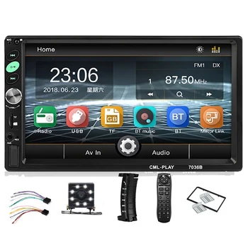 

2Din Car Radio 7 Inch Press Android Player with Bluetooth Subwoofer MP5 Player Radio Bluetooth Tape Recorder with Rear View Came