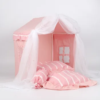 

Pet tent Kennel dog beds for small dogs Summer creative four seasons Princess Room cat's nest Removable and washable dog bed