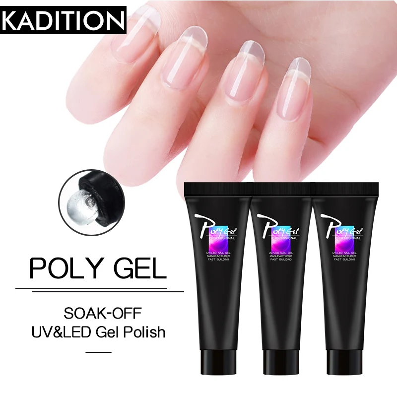 

New 11g Extend UV Jelly Poly Building Finger Crystal Extension Gel for Nails Gel Transparent Liquid Nail Manicure Polygel Nail
