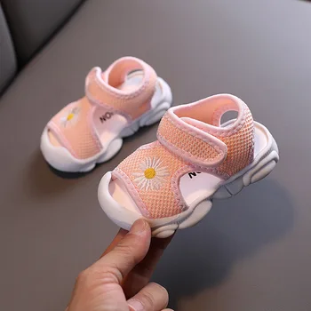

0-3 Years 2020 New Summer Shoes Baby For Toddler Boys Girls Infant Shoes Girl Sandals Fashion Flower Mesh Breathable Sandals