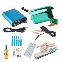 Tattoo Kit Titanium alloy Rotary Tattoo Machine Gun Set Permanent Makeup Tattoo Machine Sets Power Supply Tattoo Supplies
