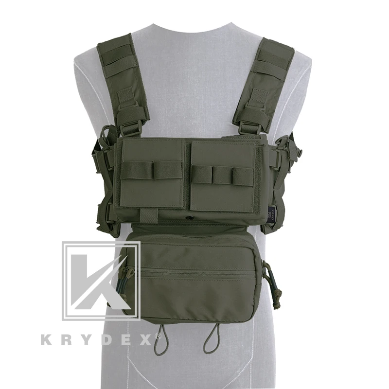 RG KRYDEX MK3 тактическая нагрудная установка мини Spiritus Airsoft охотничий жилет Ranger Военный Тактический Перевозчик жилет с подсумок - Цвет: RG