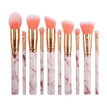

Ten Marble Makeup Brushes Five Big And Five Small Marble Makeup Brush Set Beauty Tools Cosmetic Brush
