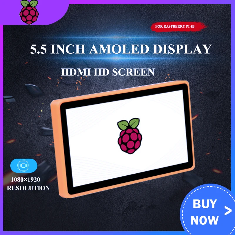 5 дюймовый AMOLED HDMI дисплей емкостный сенсорный экран модуль с закаленным стеклом