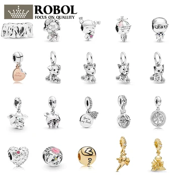 

PDB ZZ 65 Original 1:1 Labrador Retriever 925 Silver String Ornaments 798009EN16 Cute Animal Female Gifts for Girls Wholesale