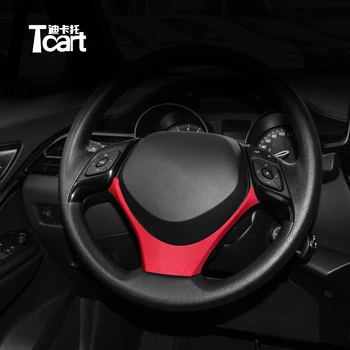 

Alcantara new Car Accessories For toyota chr c-hr 2018 2019 2020 2021 Steering wheel trim cover Sports ABS carbon