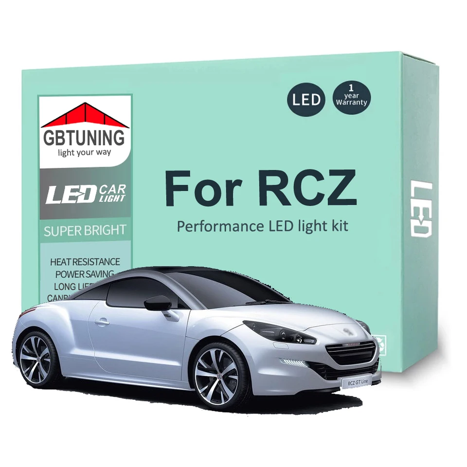 Red LED Footwell Lighting Kit For Peugeot RCZ – Interior Carpet Floor Lights