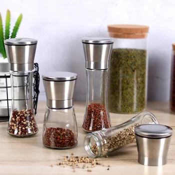 

High Bottle Grinder 304 Stainless Steel Pepper Grinder stainless steel Black Pepper grinder