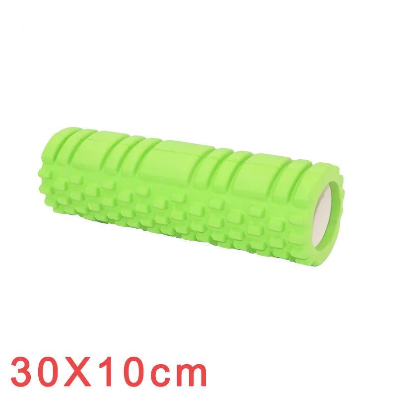 Green30 10 Колонка для йоги, фитнеса, пилатеса, Йога, пена, роликовые блоки, поезд, тренажерный зал, массаж, сетка, триггер, точечная терапия, физио-упражнения - Цвет: Green30 10