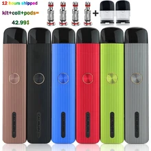 Original Caliburn G Kit 2ml Caliburn G Cartridge Pods 0.8 ohm 1.0ohm Mesh Coil 690mAh Battery Device Kits