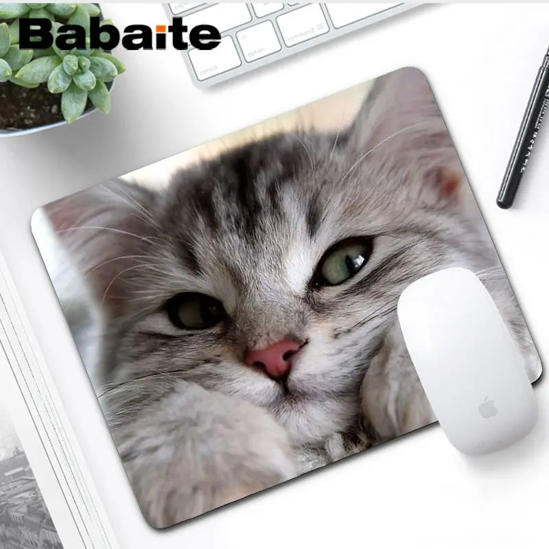 No LockEdge 20x25cm Babaite,, игровой коврик для мыши с животными, котом, тигром, ноутбуком, игровой коврик для мыши, игровой коврик для мыши - Цвет: No LockEdge 20x25cm