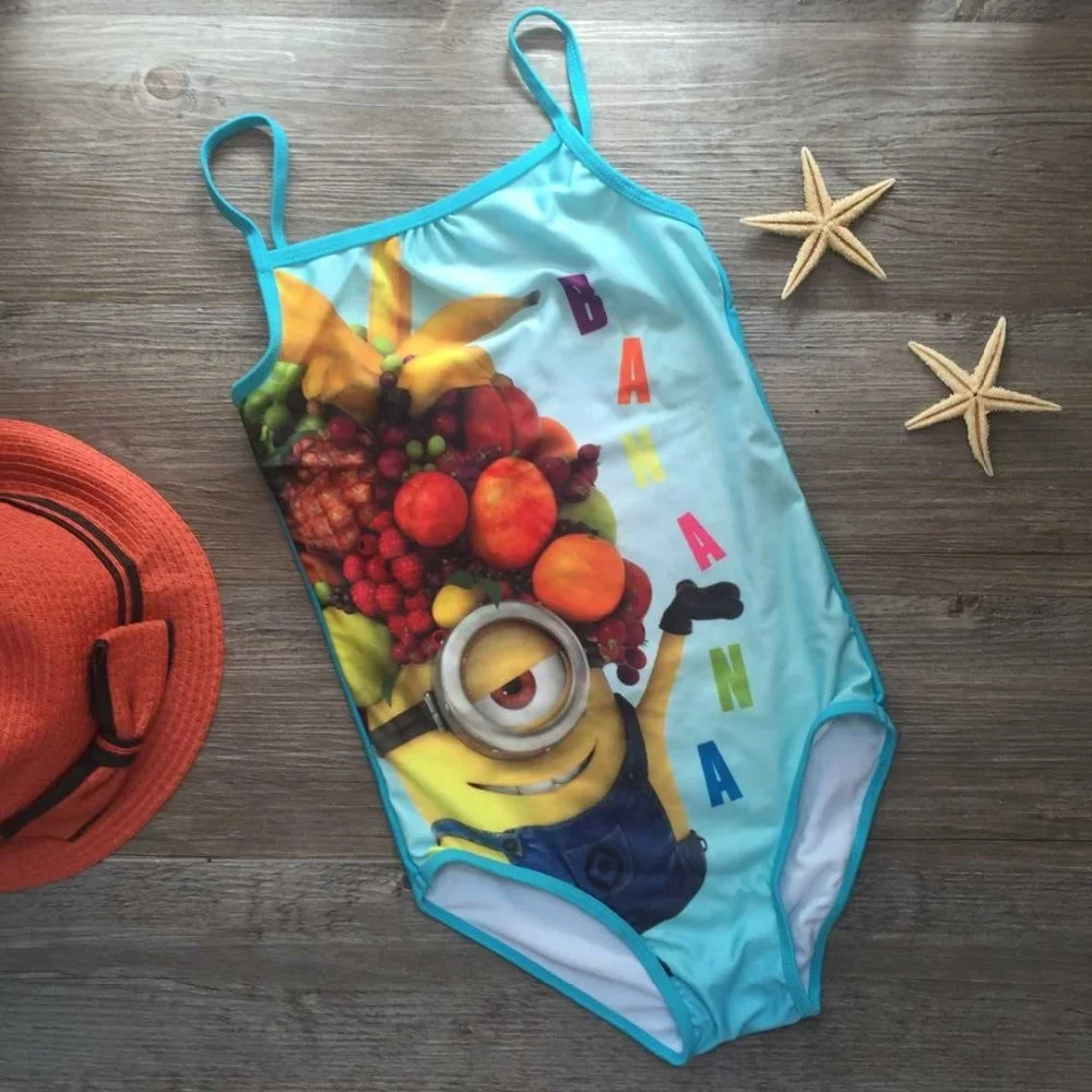 2017 Costume Da Bagno Per Bambini Costume Intero Giallo Bambina 17