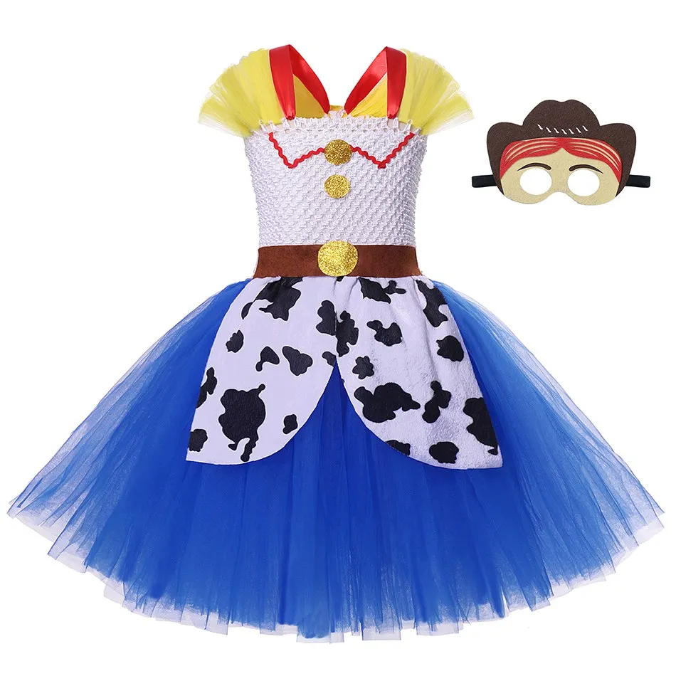 Skup MUABABY dziewczyna toy story Tutu sukienka dzieci lato Tulle korowód księżniczka strój na imprezę Halloween roszpunka Elsa Anna Belle kostium