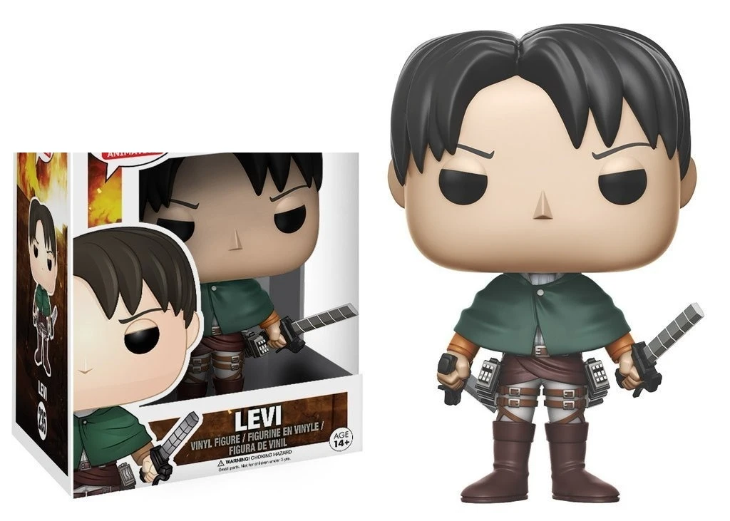 FUNKO POP Фигурки героев аниме атака на Титанов Levi #235 виниловые фигурки