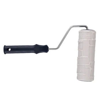 

Patterned Paint Roller Rubber Decorative Iwata Rolo de Pintura Tools Wall Painting Ink Roller Imitate Stone Garden Path 2205TS