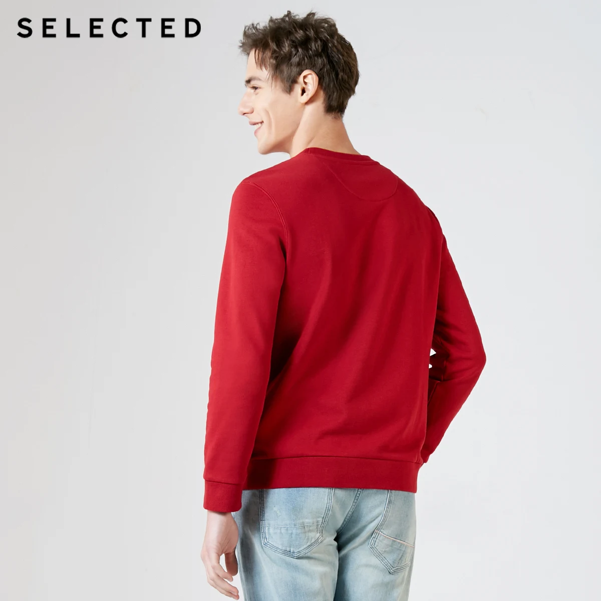 Выбранный Весенний деловой Повседневный свитер мужской Модный хлопковый пуловер вязаный S | 41914D509