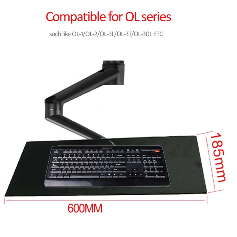 OK990 Full Motion Chair Shaft double Monitor Mount + Keyboard Holder + Arm  Clamp Elbow Wrist Support Mouse Pad Game Office - AliExpress