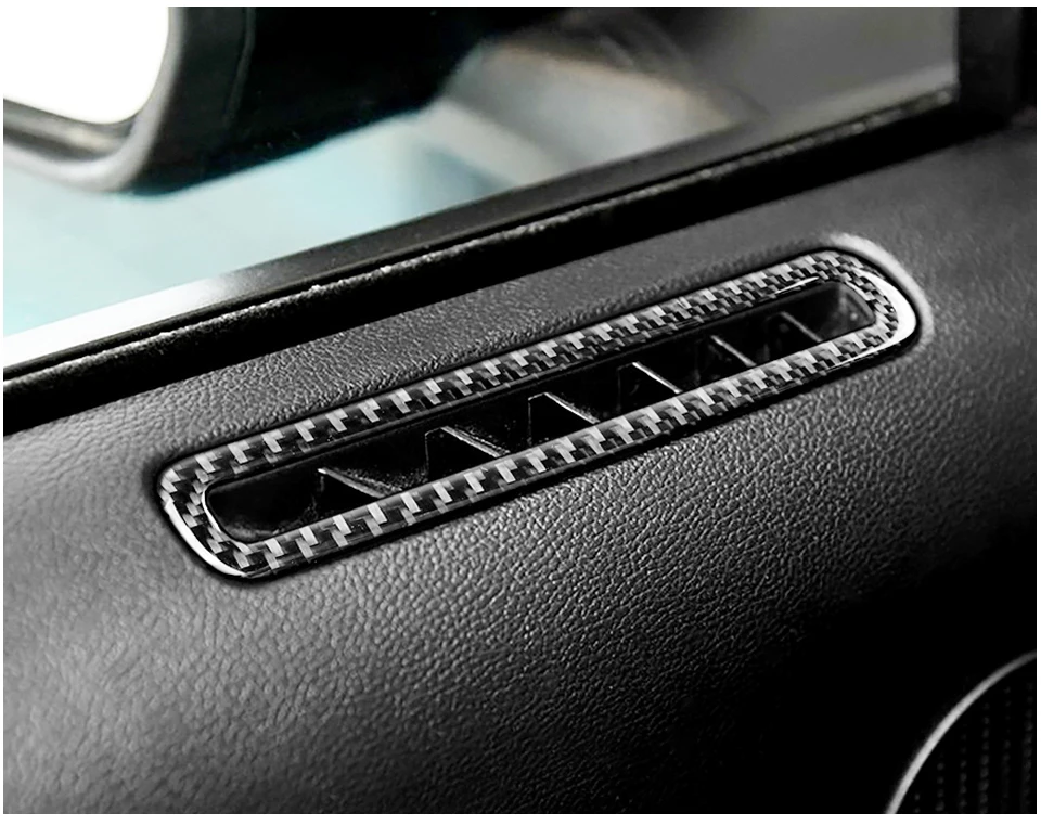 Ford Mustang, углеродное волокно, для двери, на выходе, вентиляционное отверстие, молдинг, накладка, наклейка,,,, для стайлинга автомобилей, универсальные аксессуары