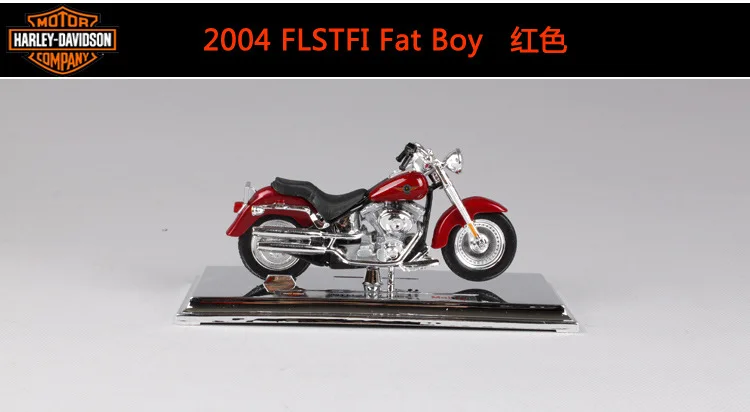 Maisto 1:18 Harley Davidson 2004 FLSTFI Толстый мальчик Мотоцикл Металлические модельные игрушки для детей подарок на день рождения Коллекция игрушек