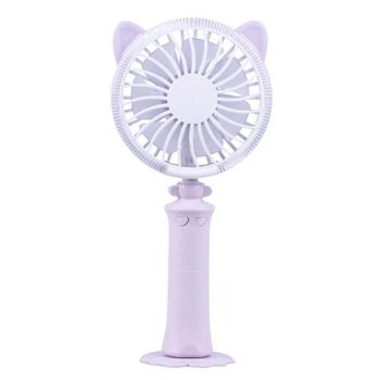 

USB Personal Portable Desk Fan Battery Rechargeable with 3 Speeds Cooling Fan LED Night Light for Office Home Camping