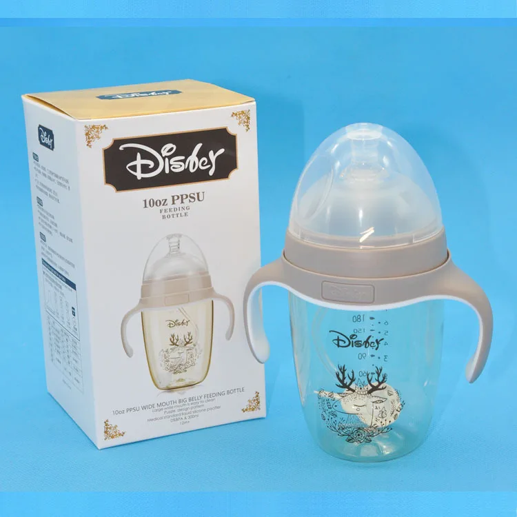 

BABY'S Feeding Bottle Shatter-resistant against Flatulence Faux Breast Milk with Straw Wide Aperture PPSU Infants Feeding Bottle