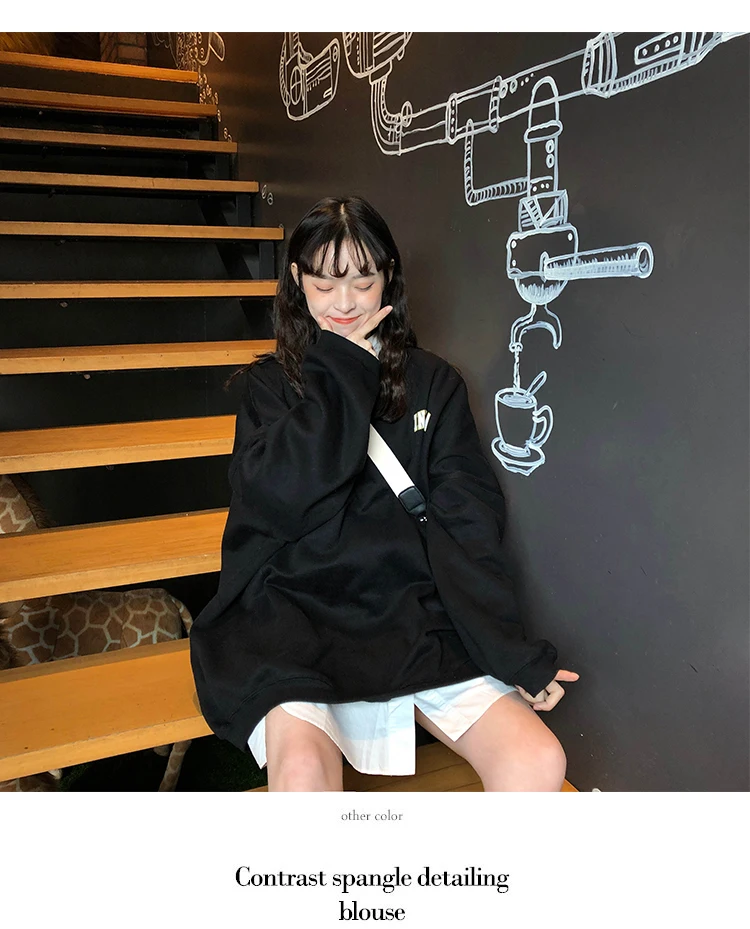 Женская толстовка, осенняя тонкая хлопковая толстовка, Harajuku, повседневная, с буквенным принтом, с длинным рукавом, пуловеры, женская, негабаритная, с капюшоном, спортивный костюм