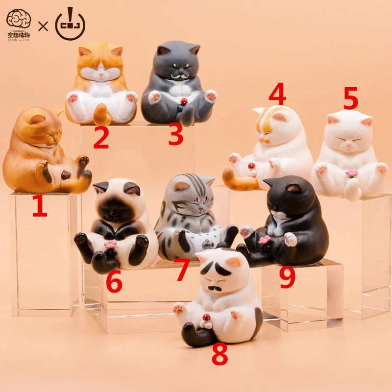 

Genuine Stare Crotch Cat Blind Box Utopian Creation Cat Bell Perfect Horse Uncle Mascot Garage Kit Decoration Doll Play