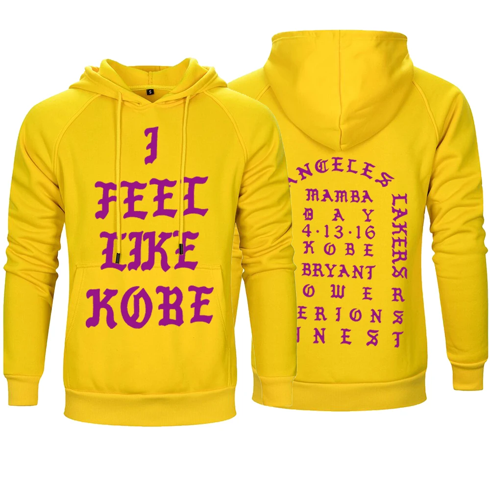 Fleece Hoodies Pullover I Feel Like Kobe Custom Printing Logo Unisex Sweatshirt Winter Long Sleeve Hip Hop Outerwear Dropship | Мужская
