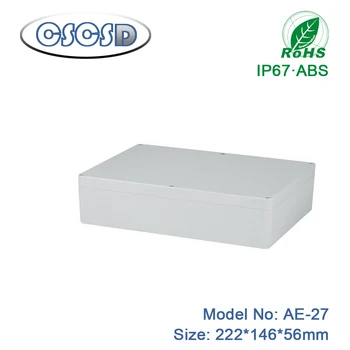 

1pcs/lot 222*146*56mm abs electronics enclosure abs small junction box abs plastic enclosure electrical cable junction box