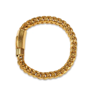 

Luxury Personalized Hip Hop Rapper men Zircon Flash Powder Positive And Negative Chain Jewelry Bracelet Necklace Essential Gift